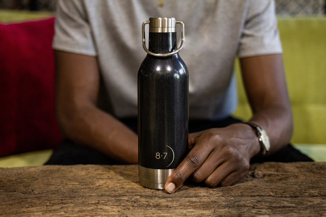 Black Stainless Steel Insulated Bottle