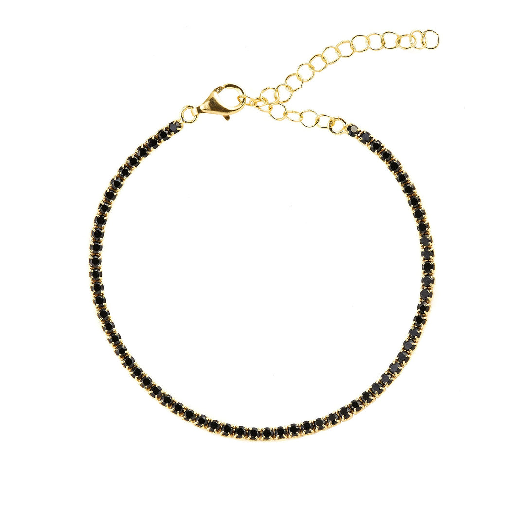 Baby Tennis Bracelet: Black