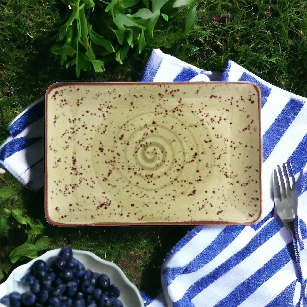 Porcelain Serving Plate Pistachio