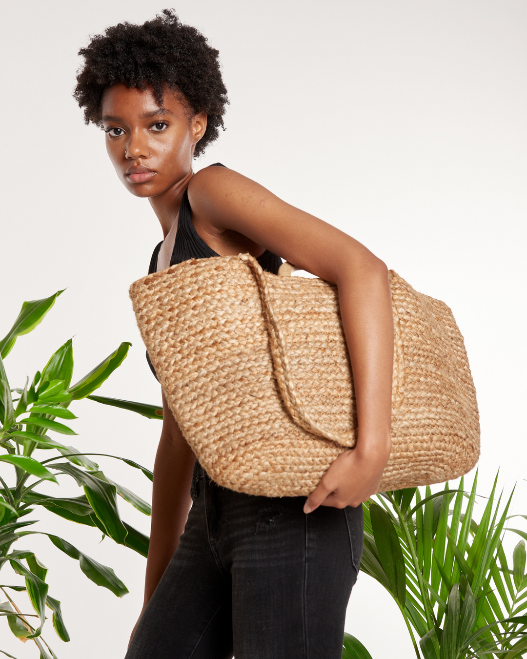 Large Jute Shopper Bag