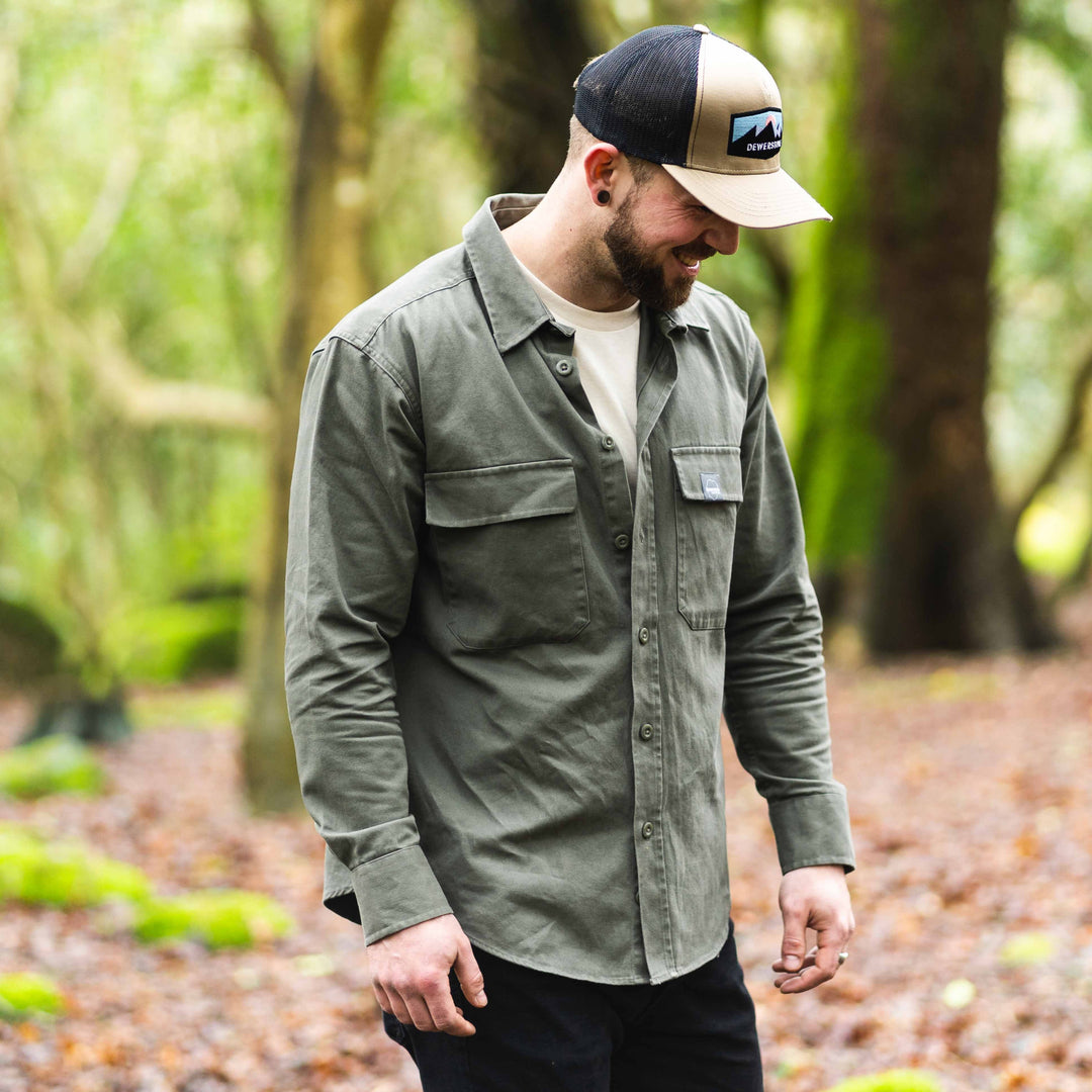 Cotton Overshirt - Khaki