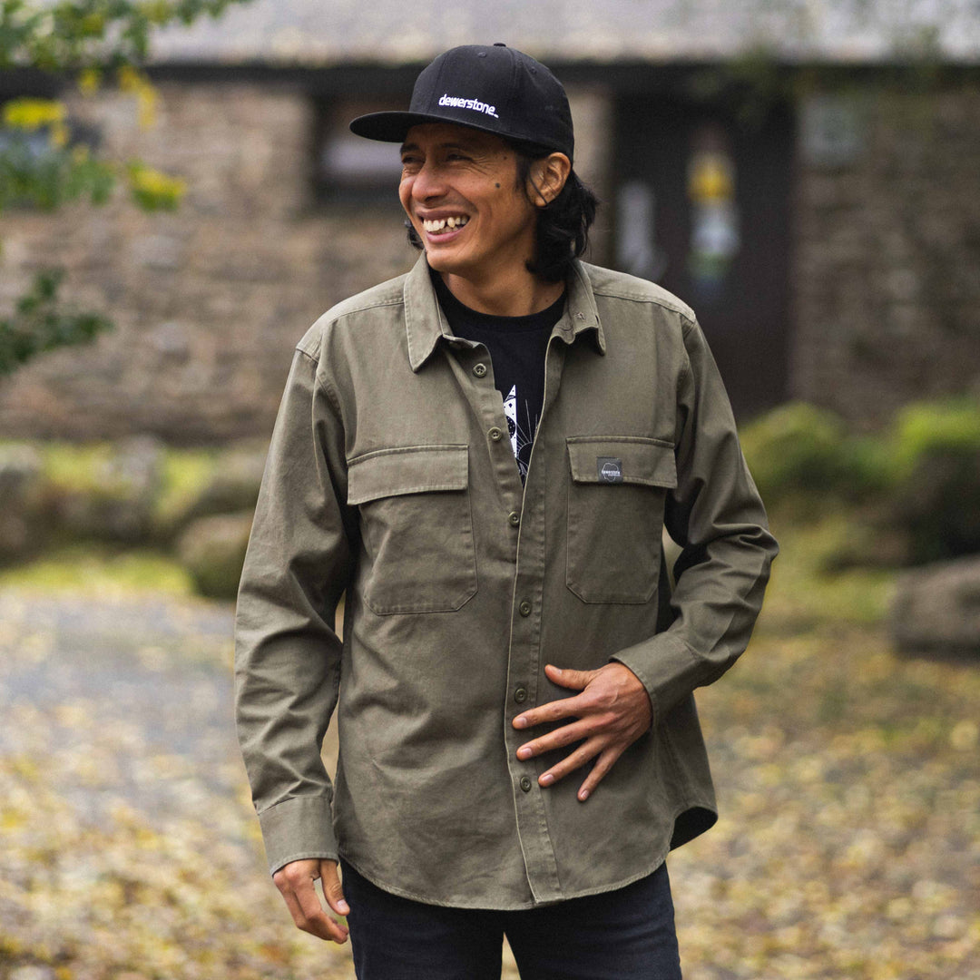 Cotton Overshirt - Khaki