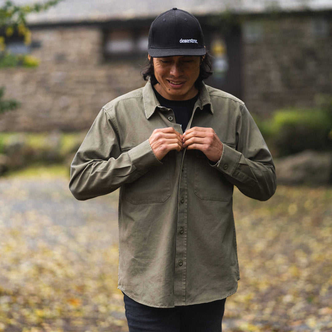 Cotton Overshirt - Khaki