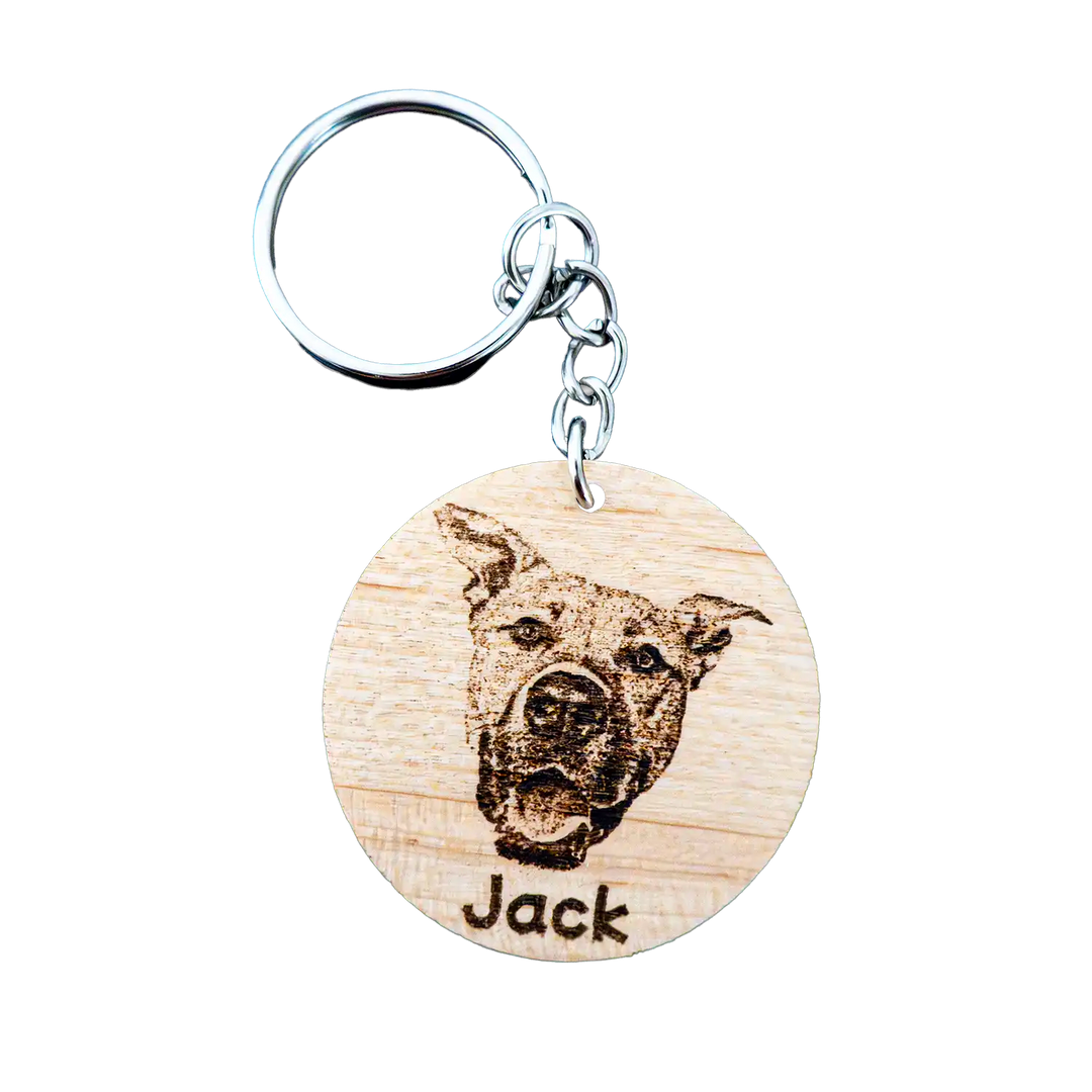 Pet Portrait Keychain