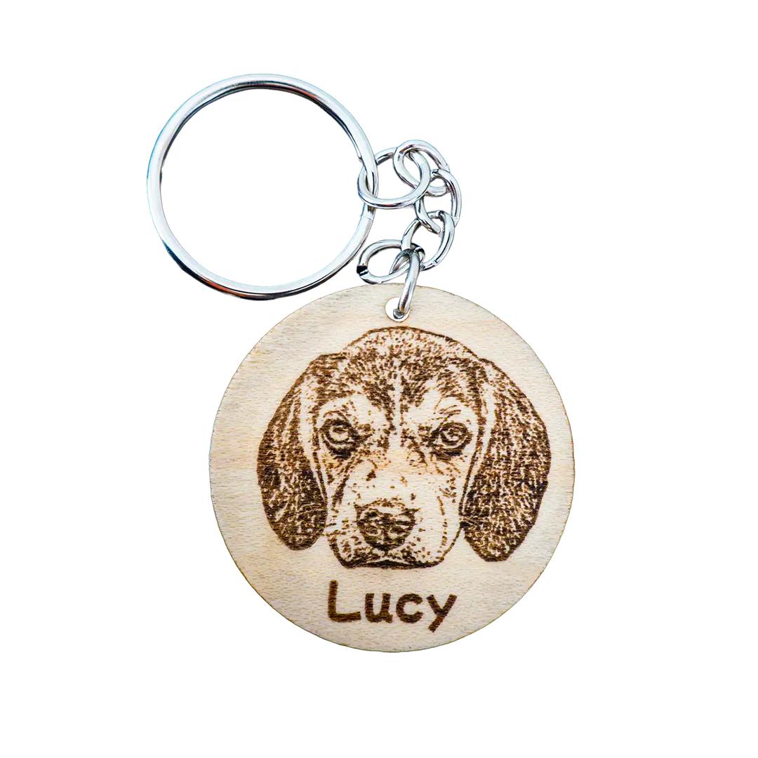 Pet Portrait Keychain