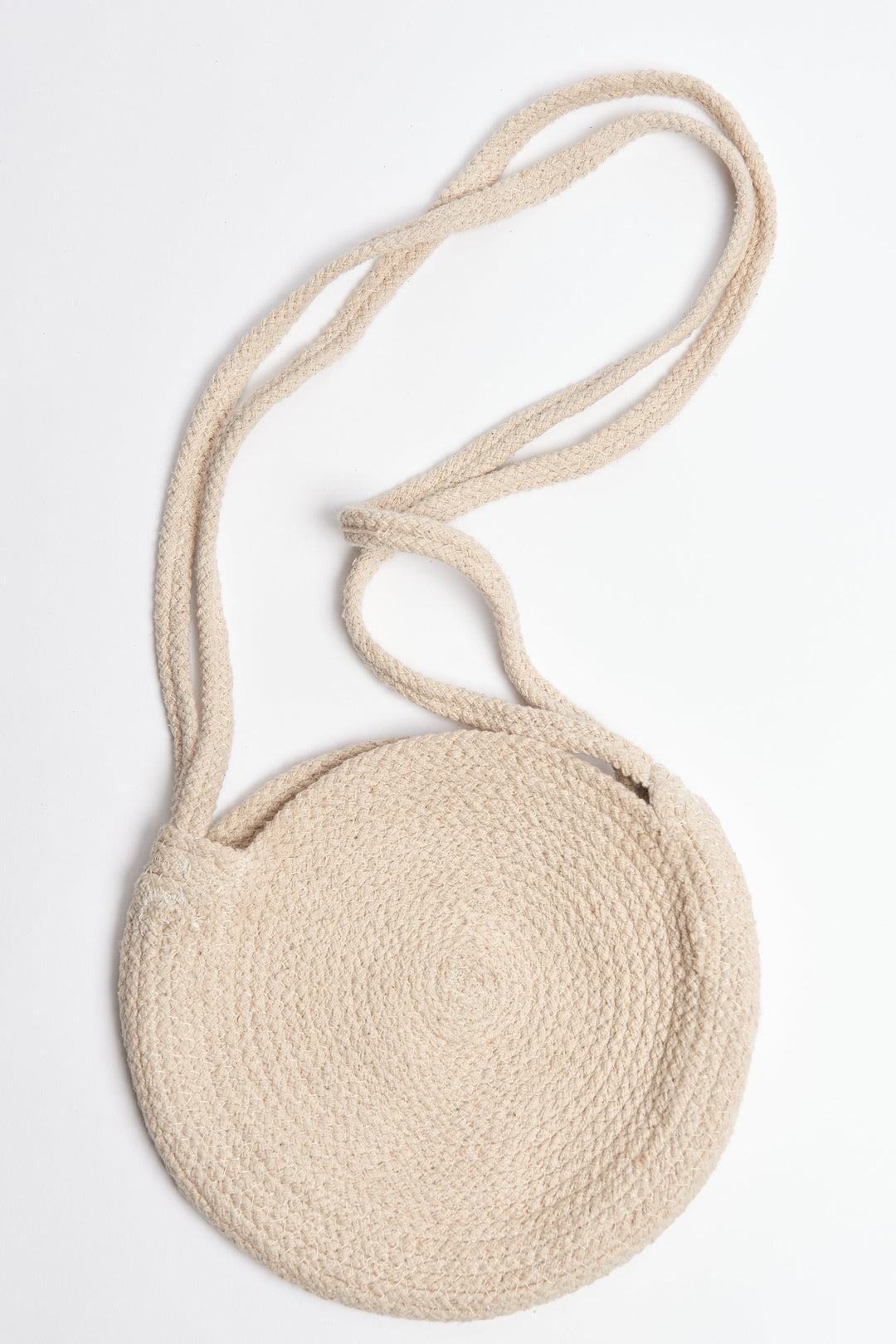 White Round Crossbody Bag