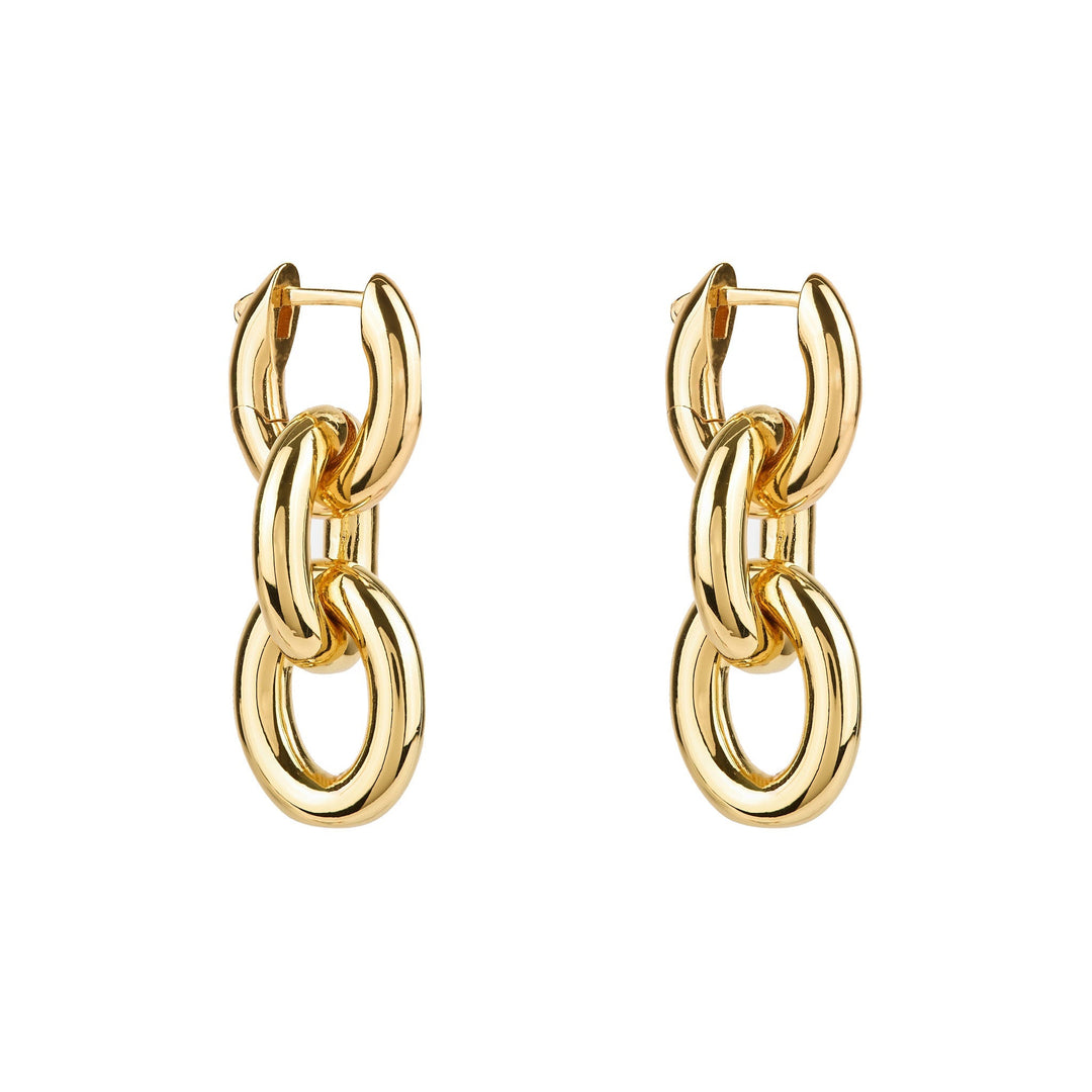 Triple Hoop Drop Earrings