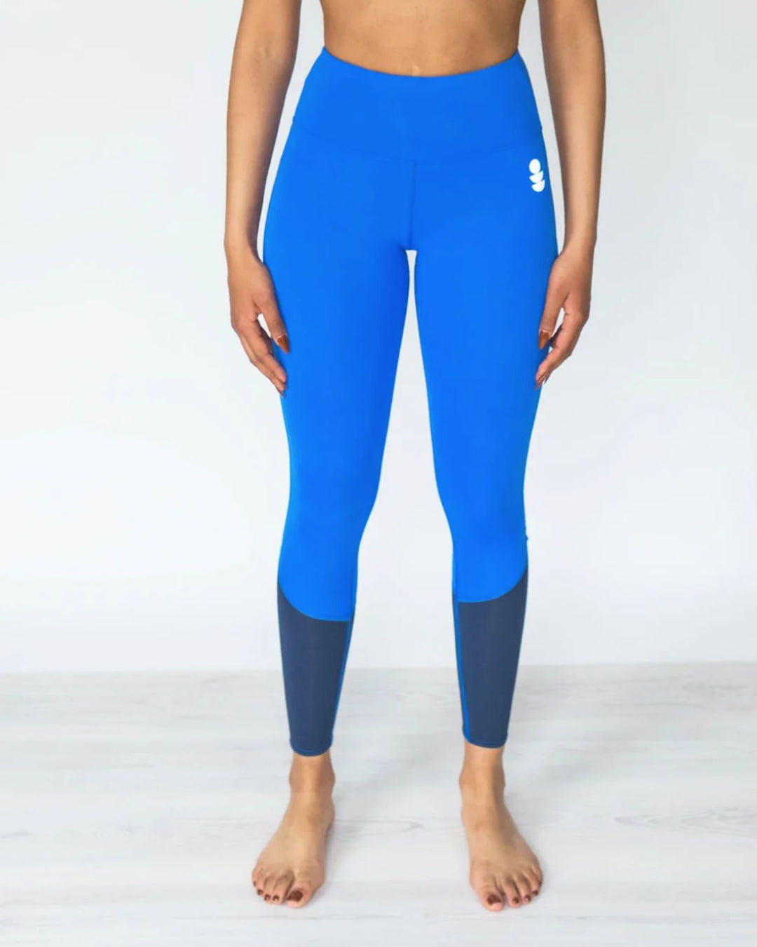 Blue high waist performance Leggings