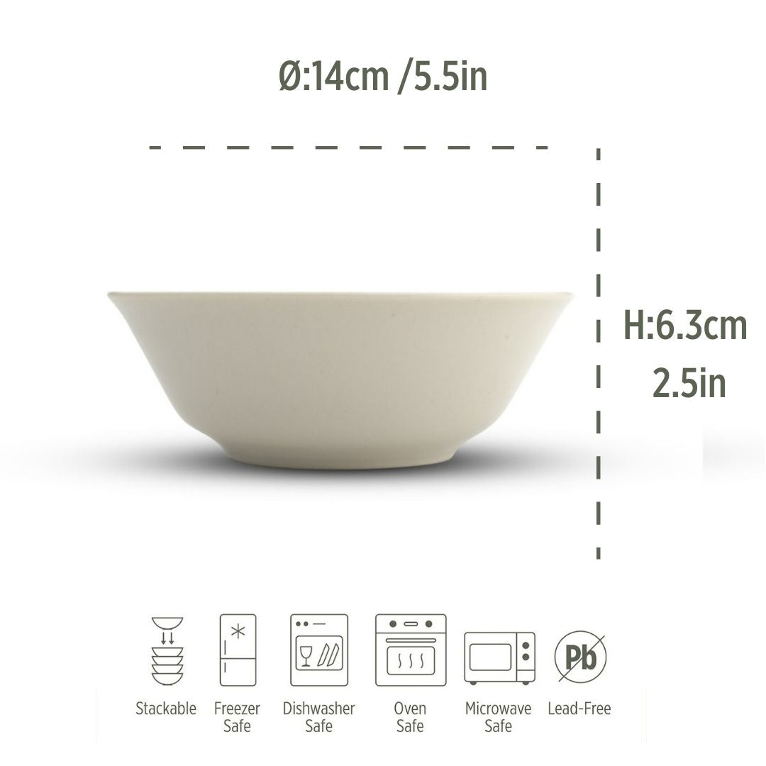 Porcelain Soup-Cereal Bowl White 14cm