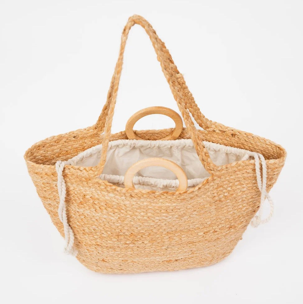 Large Jute Shopper Bag