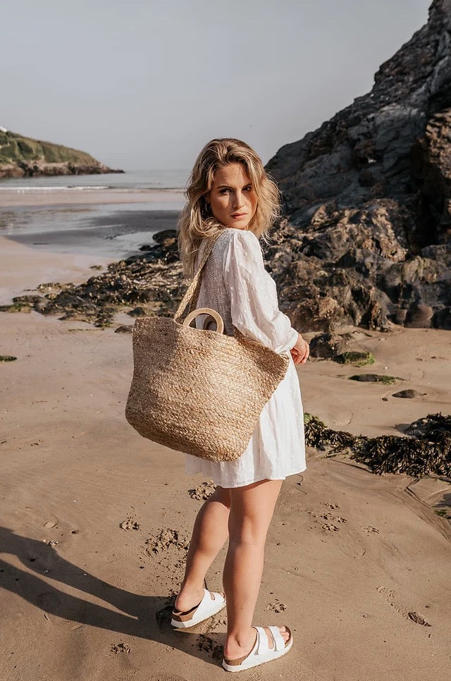 Large Jute Shopper Bag