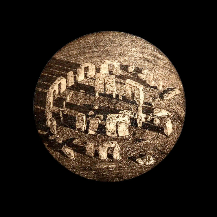 Laser Engraved Stonehenge Coaster