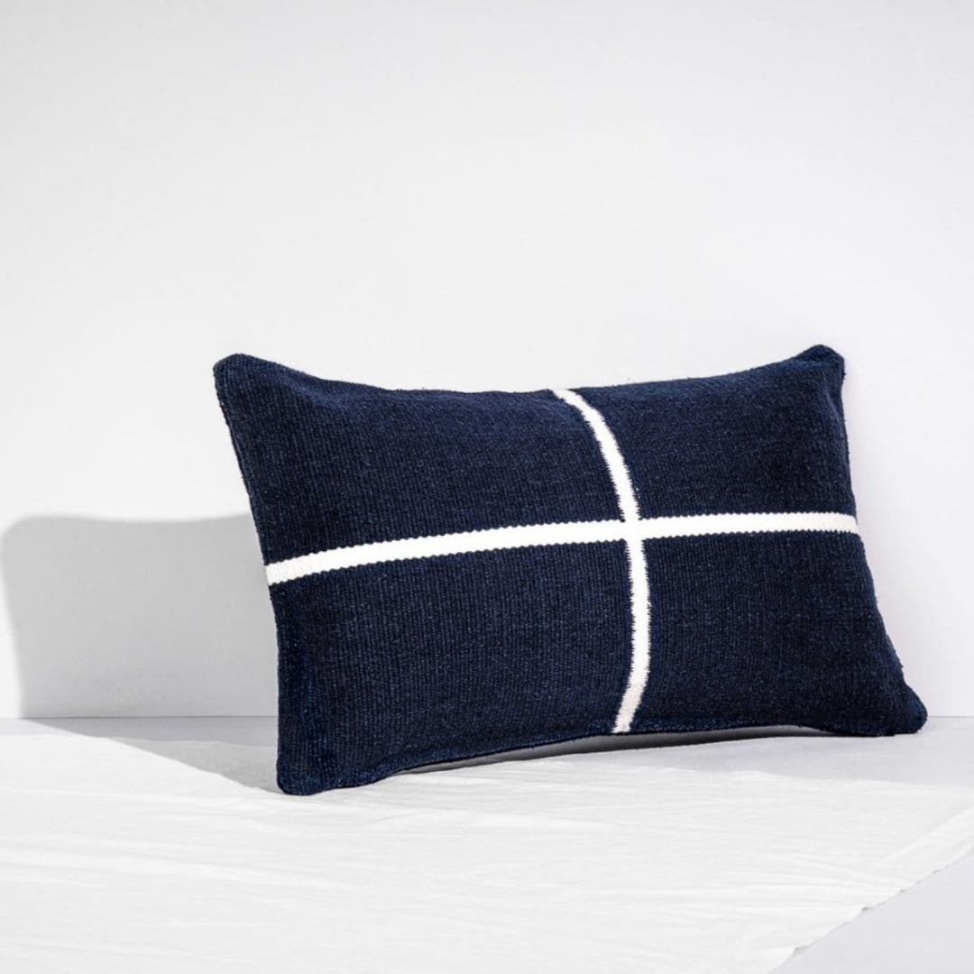 Tiipoi Jamakhan Cross Handwoven Cushion