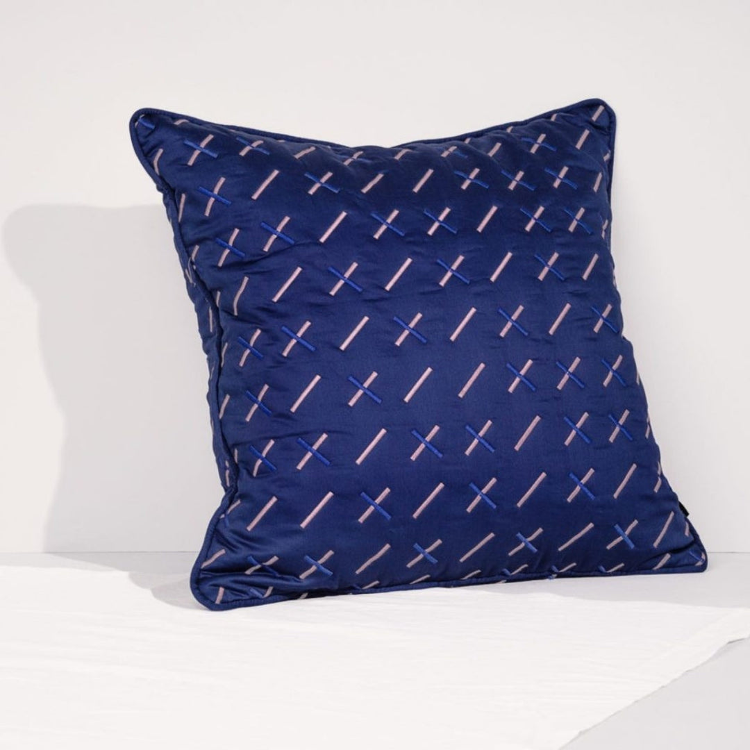 Tiipoi Quilted Navy Cushion