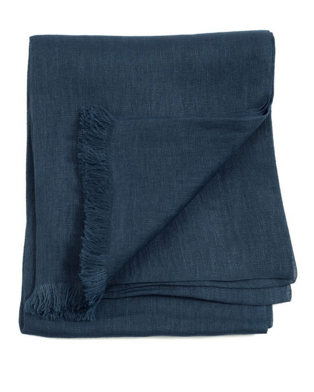 Midnight Blue Linen Scarf by Variously