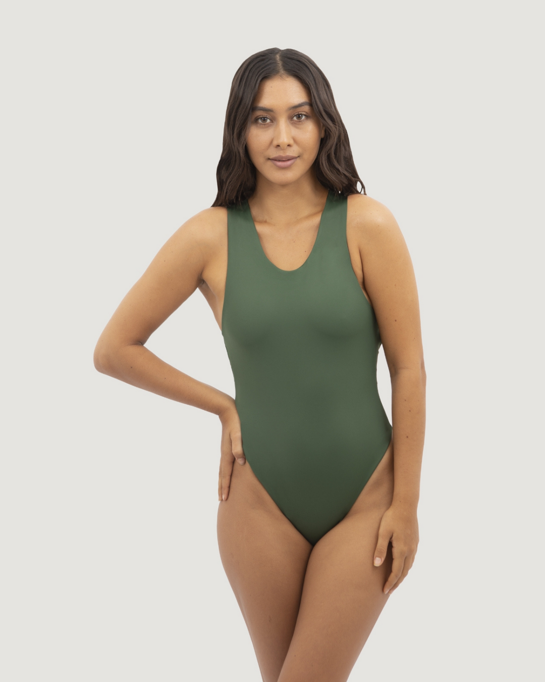 Green One Piece Swimsuit