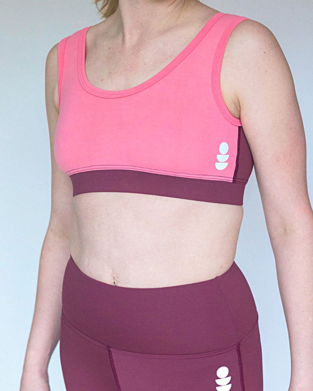 Pink Backless Sports Top