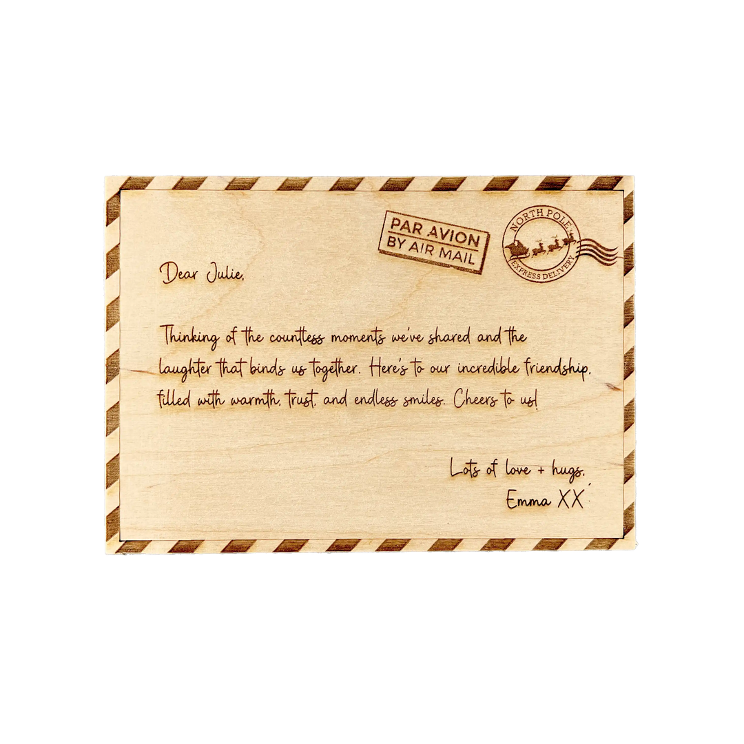 Wooden Postcard