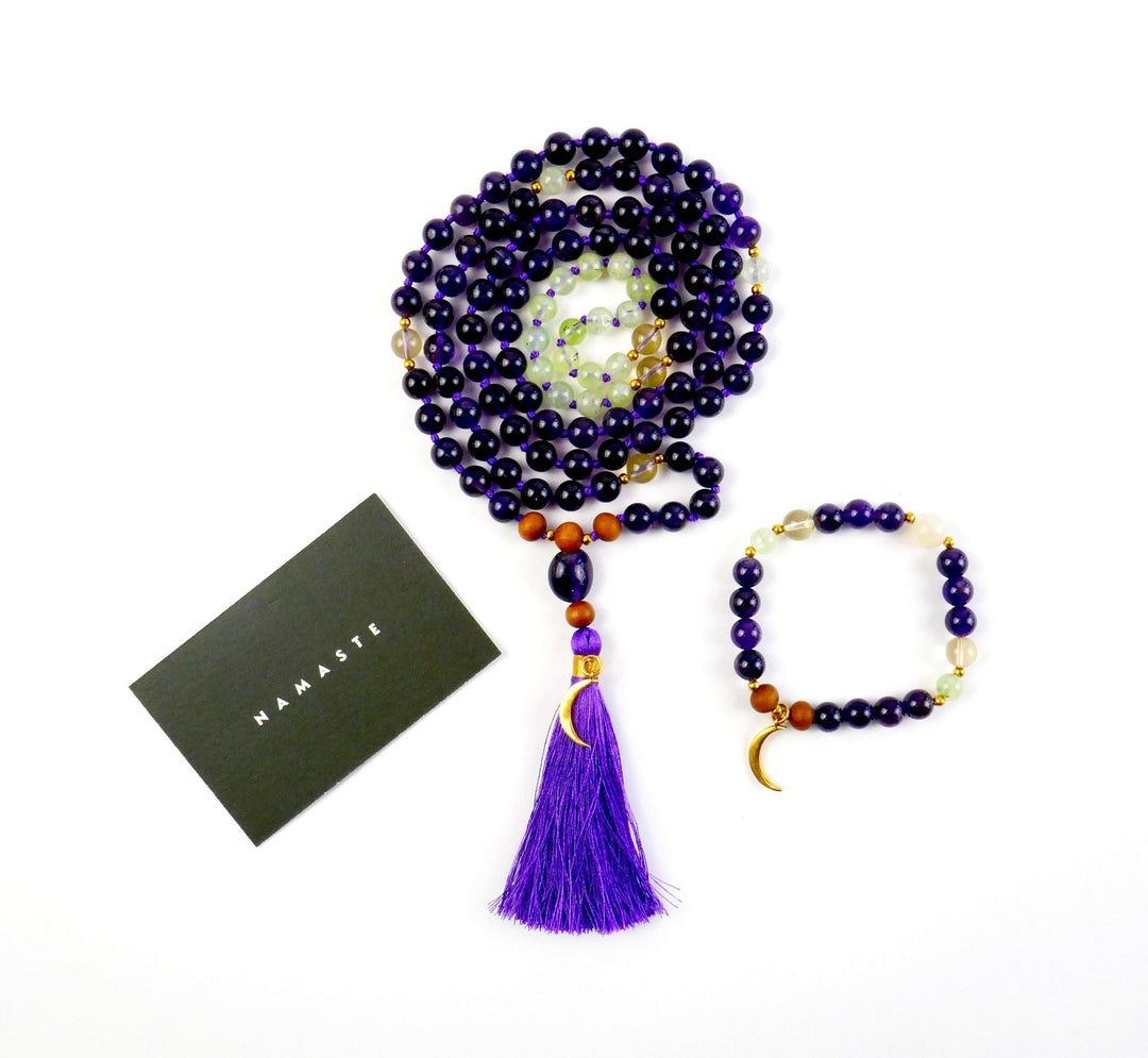 Amethyst Mala Set