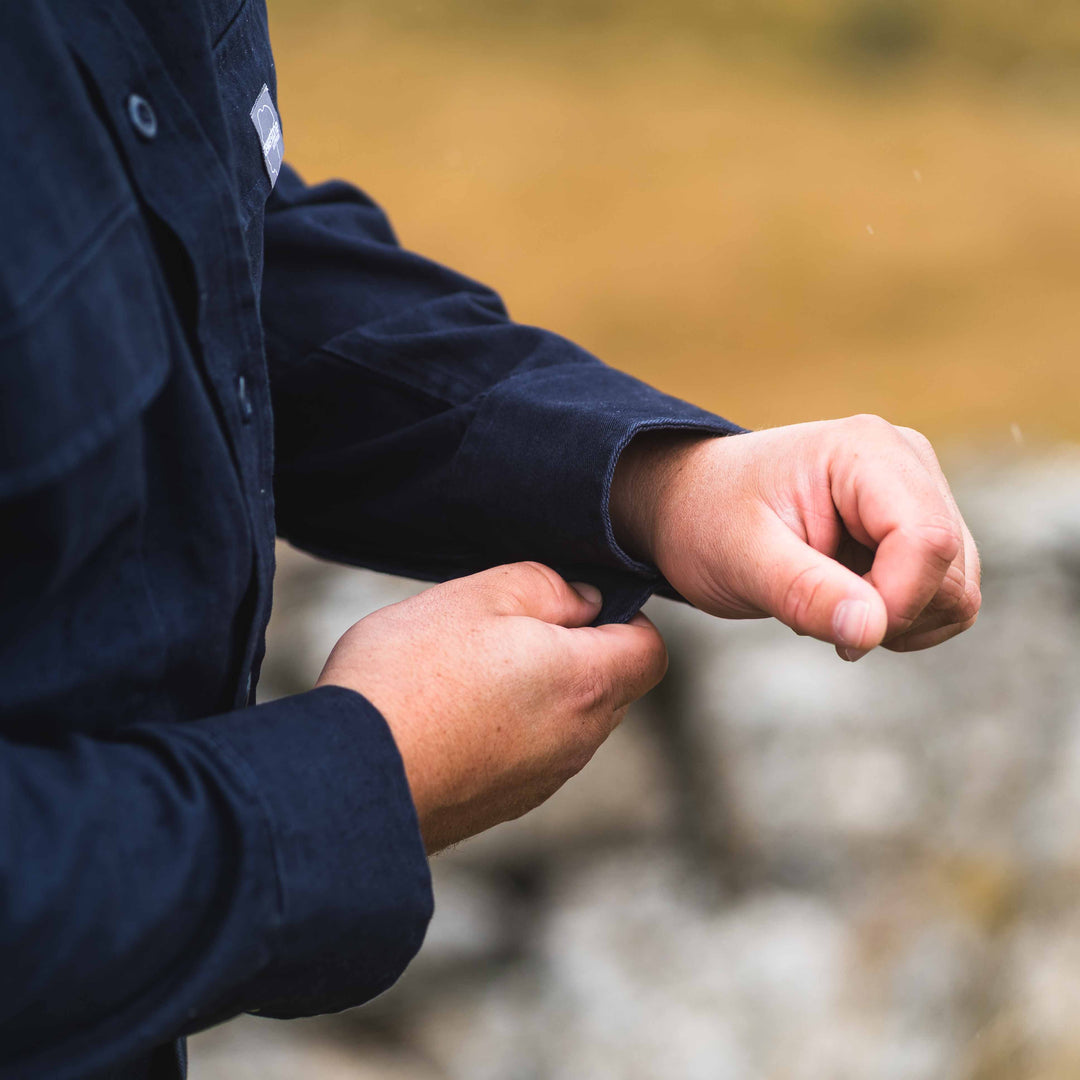 Cotton Overshirt - Navy