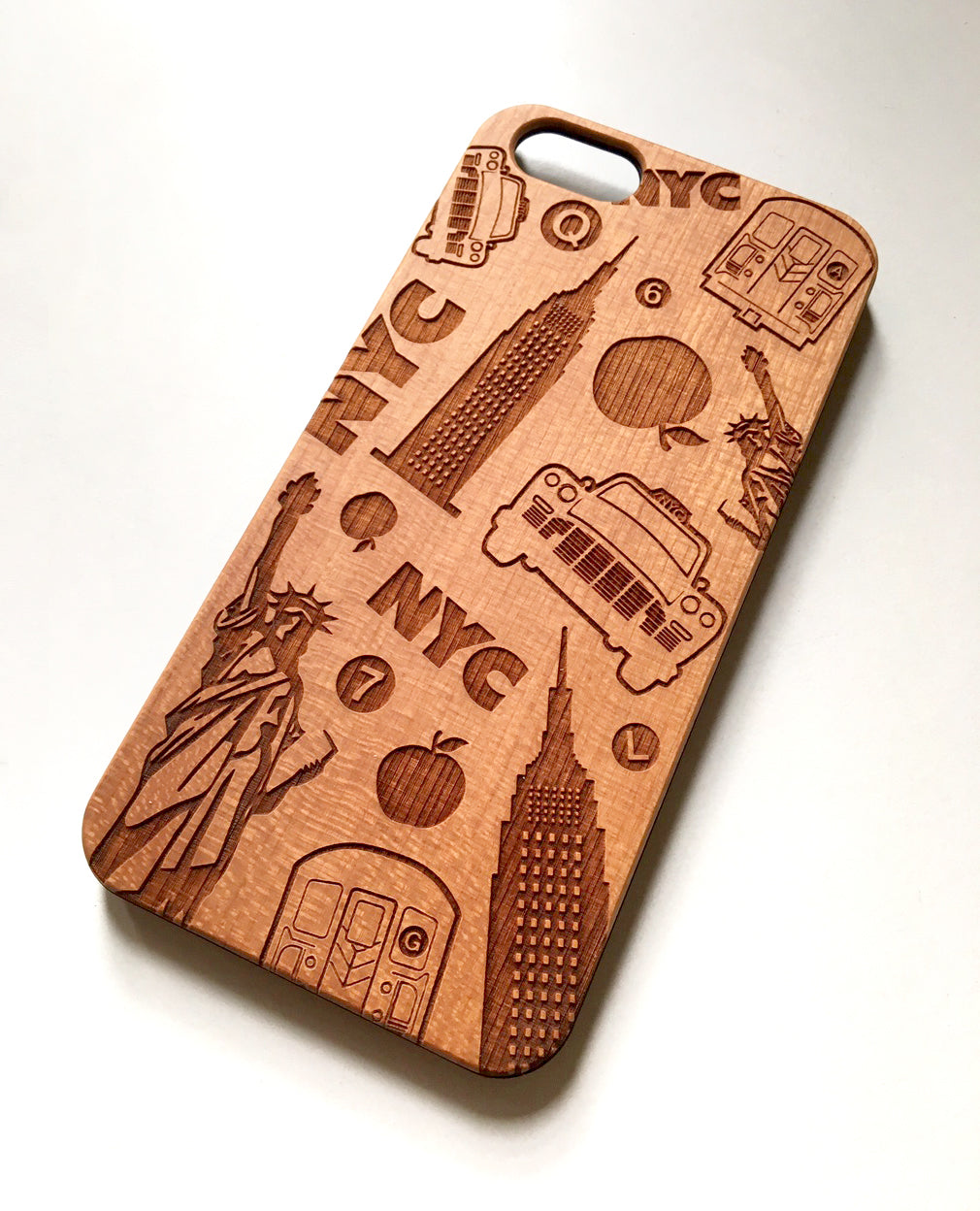 Personalized Wooden Laser Engraved iPhone 15 Case (MagSafe Ready)